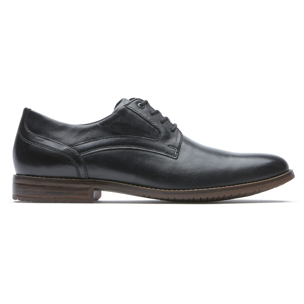 Oxfords Rockport Homem Pretas - Style Purpose 3 Plain Toe - 02497PDZY